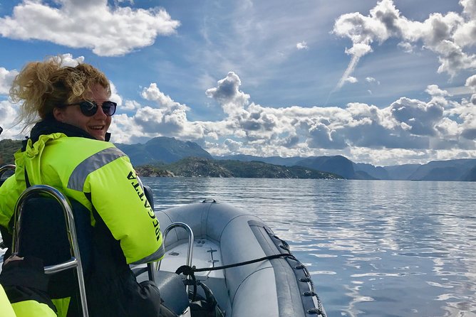 Lysefjord RIB Safari from Stavanger - Pulpit Rock from a completely different angle