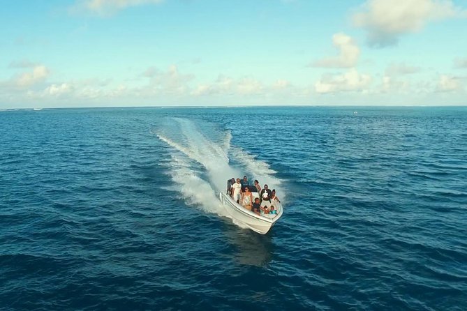 Marvelous Ile aux Cerf island: Speed Boat, Parasailing, Lunch & GRSE waterfall - Lunch, Music, and Islet Margenie