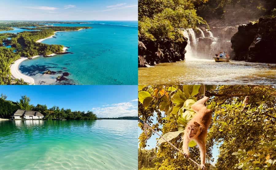 Mauritius: Ile aux Cerfs Speedboat Tour with Lunch & Drinks - Grand River South East Waterfalls from the water