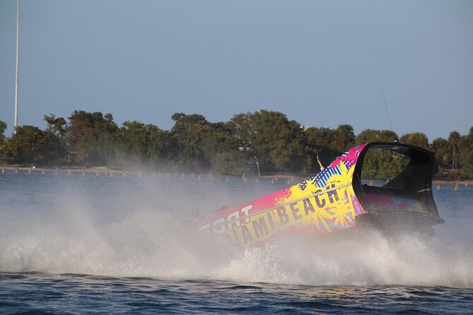 Miami Beach Jet Ski Rental with Free Jet Boat Ride - The Tyson speedboat ride brings the first rush