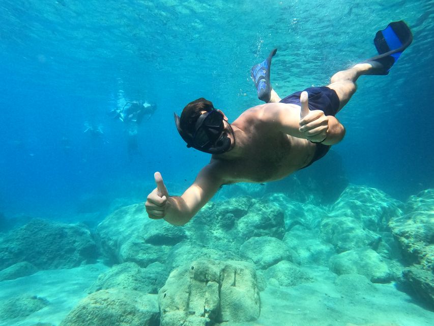 Milos: Half-Day Speedboat Cruise to Klefiko with Snorkeling - Kalogries Bay and the final long swim