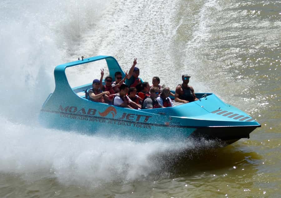 Moab: 2-Hour New Zealand style Adventure Jet Boat Tour - A fast start from downtown Moab