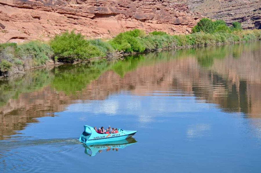 Moab: 2-Hour Scenic Jet Boat Ride on the Colorado River - Red cliffs, side canyons, and changing river views