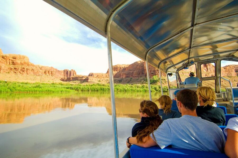 Moab: 3-Hour Jet Boat Tour to Dead Horse Point State Park - The calm start below Moab