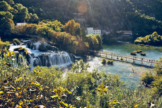National Park Krka by speed boat - Entering Krka at Skradinski Buk