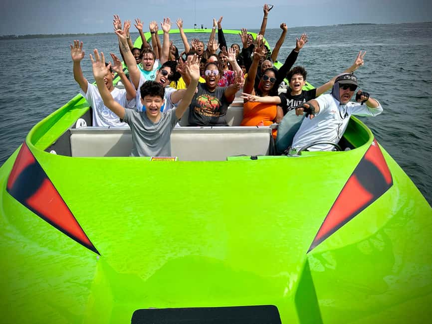 Panama City Beach: Xtreme Jet Boat Thrill Ride - The 30-foot Scream Machine in action