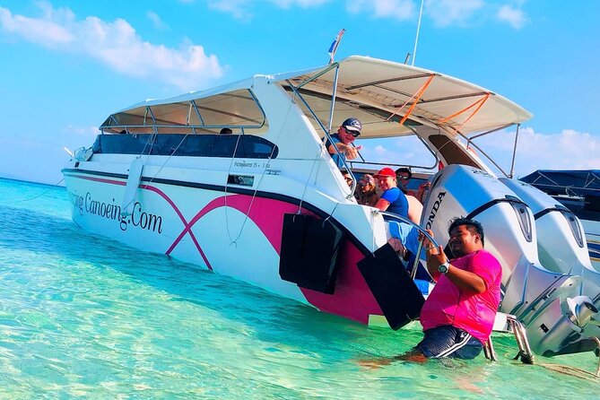 Phi Phi & Bamboo Islands Snorkeling Tour with Lunch by Speedboat - Phi Phi Leh and the first limestone cliffs