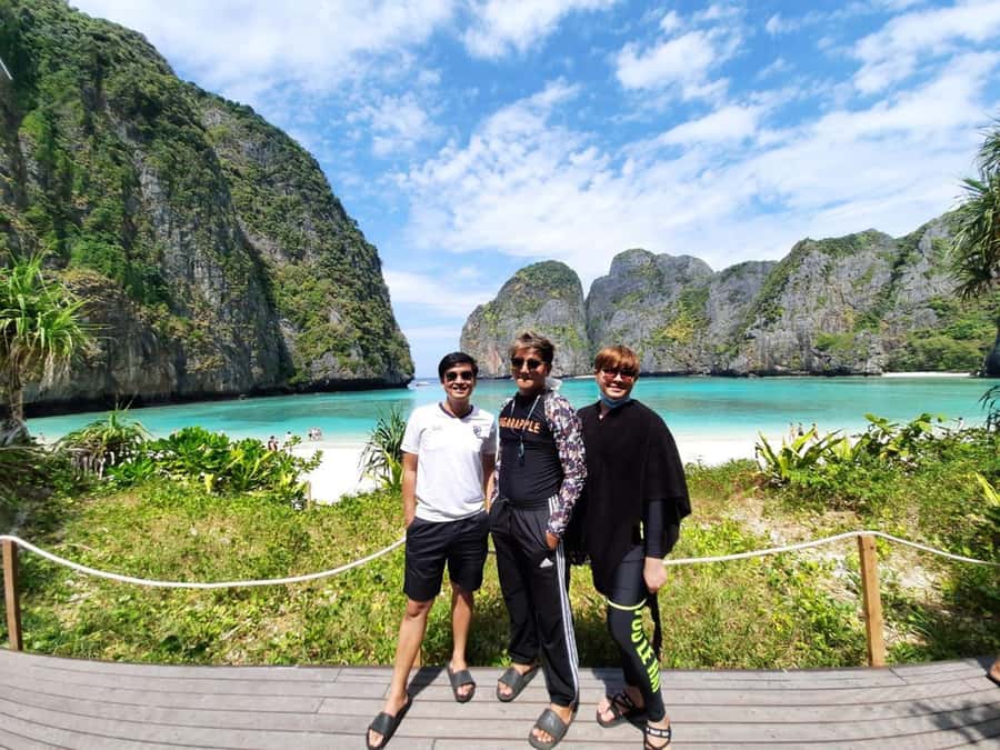 Phi Phi: Full-Day Phi Phi Islands & Sunset Tour by Speedboat - Monkey Beach starts the sightseeing