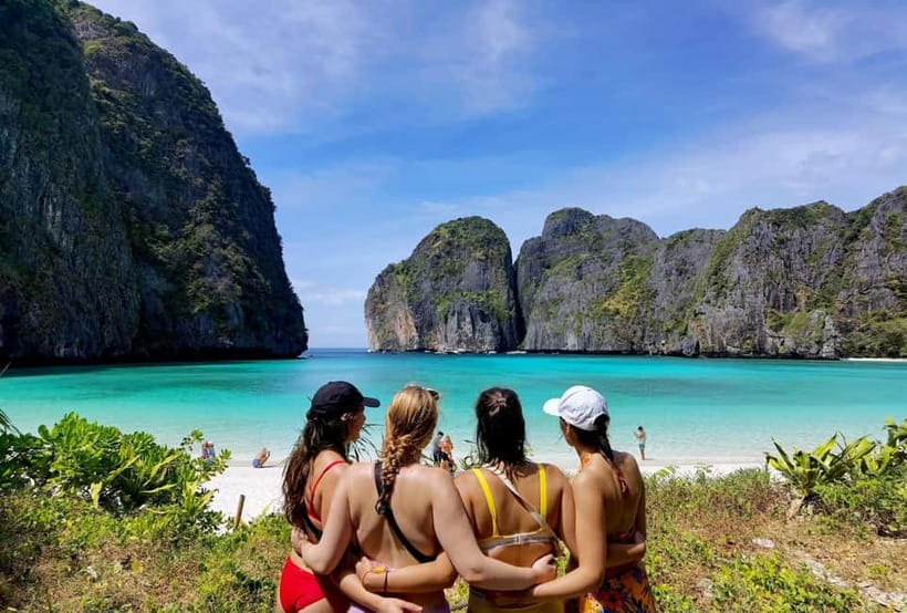 Phi Phi: Half-Day Speedboat Tour with Maya Bay & Snorkel - Monkey Bay begins with wildlife and camera time