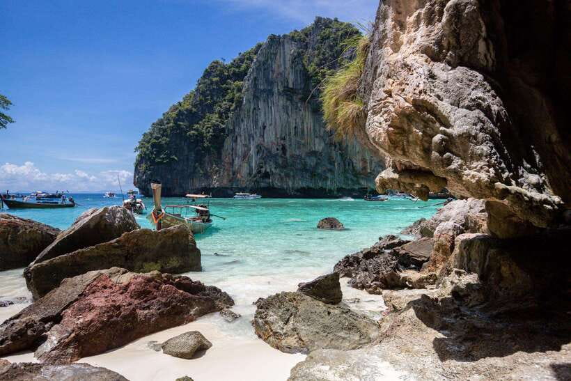 Phi Phi Island: Maya bay Sunset & Plankton by Speedboat - Sunset from the boat closes the sightseeing portion