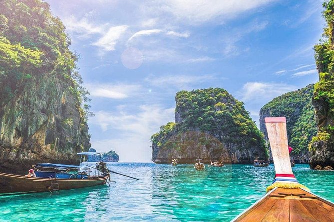 Phi Phi Island Tour by Speedboat from Krabi with Lunch (SHA Plus) - Monkey Beach is viewed from the boat
