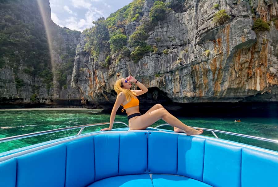 Phi Phi: Private Speedboat Tour with Maya Bay and Snorkel - Snorkeling with fish, coral, and possible reef sharks