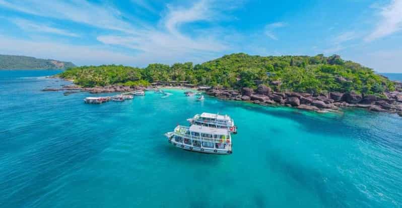 Phu Quoc: 4 Island Hopping, Speedboat, Cable Car, Water Park - Gam Ghi Island puts snorkeling first