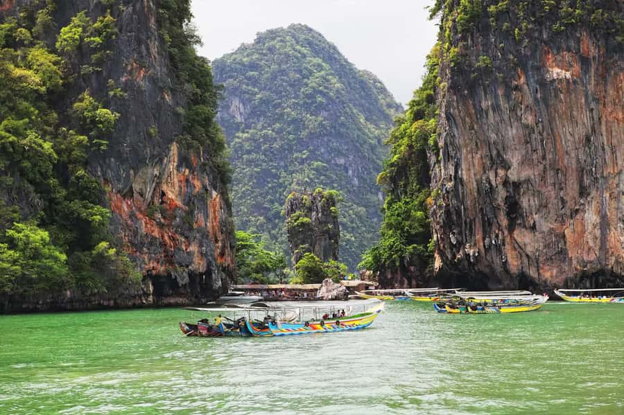 Phuket: James Bond Island Day Trip By SpeedBoat - Panak Island and the First Limestone Cliffs