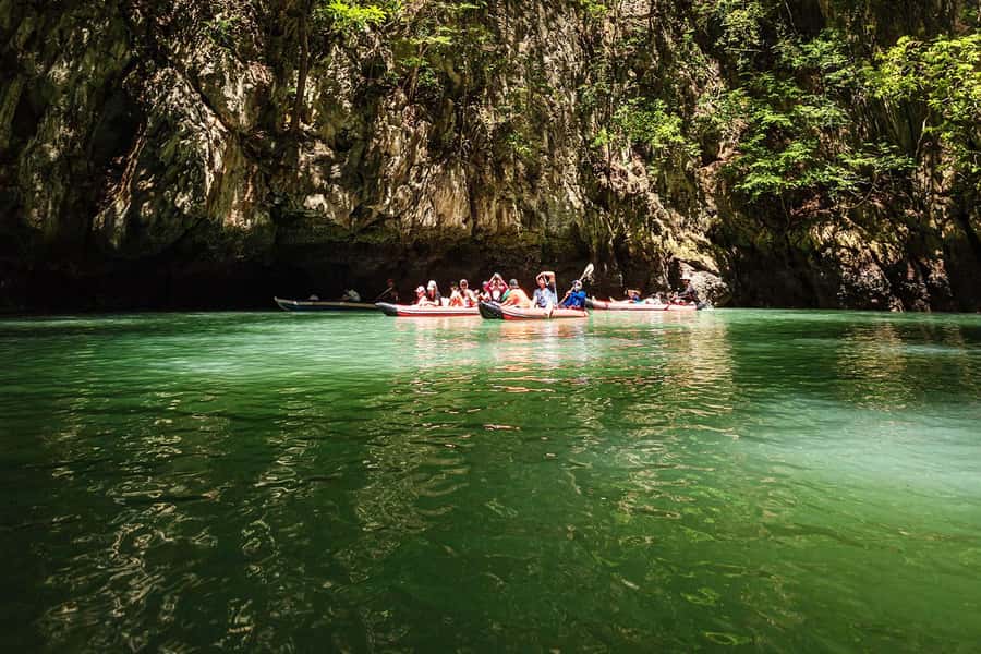 Phuket: Lazy Khao Phing Kan & Yao Islands Speedboat Day Tour - The floating water park on Yao Island