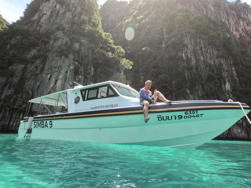 Phuket: Phi Phi Island Sunrise Group Speedboat Tour - Monkey Beach from the boat