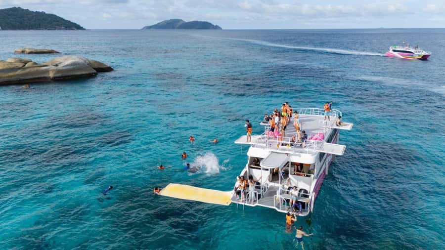 Phuket: Phi Phi Khai or Maiton Island by Speedboat/Catamaran - From Phuket hotel pickup to the pier