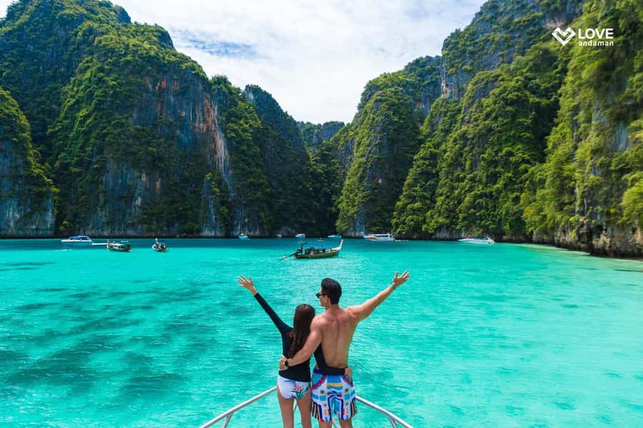 Phuket: Phi Phi Pileh Lagoon Bamboo Island by Speed Boat - Viking Cave and the first chance to snorkel