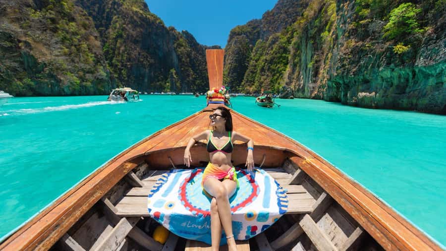 Phuket: Phi Phi Pileh Lagoon Bamboo Island by Speed Boat - Monkey Bay and the short Phi Phi Don stop