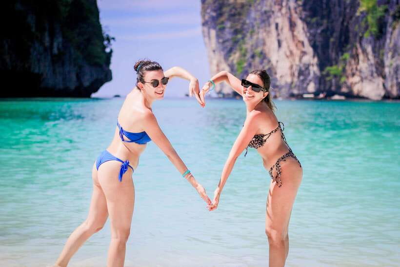 Phuket: PhiPhi, Maya Bay & Khai Island Day Tour with Lunch - Viking Cave is a quick look from the water