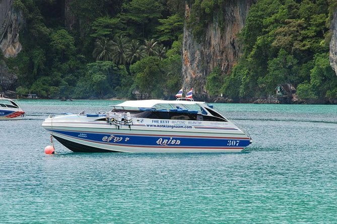 Phuket Speedboat Day Tour to Phi Phi & Maya Bay Highlights - Monkey Beach, seen from a safe distance