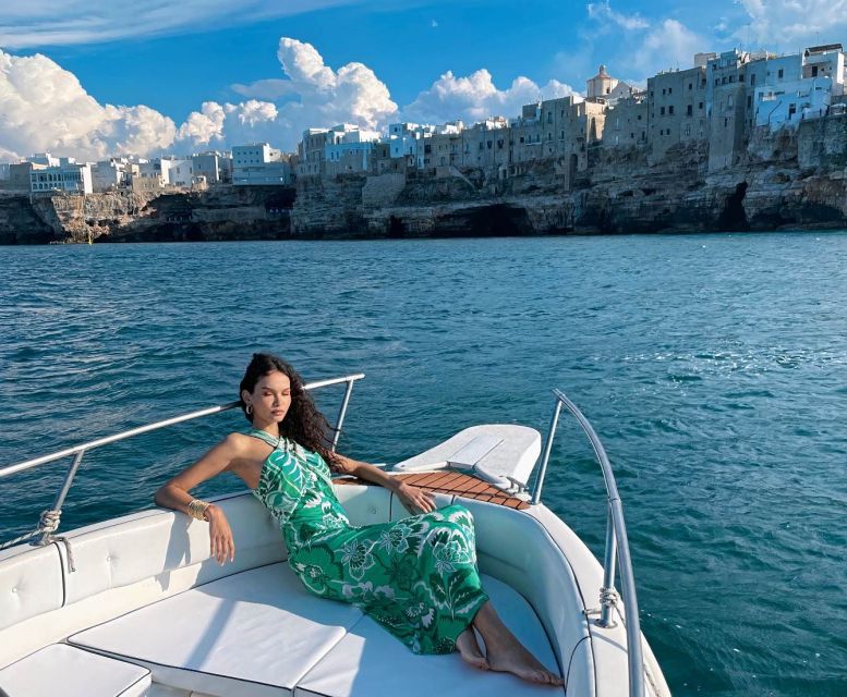 Polignano a Mare: Speedboat Cruise to Caves with Aperitif - From Domenico Modugno to Lama Monachile
