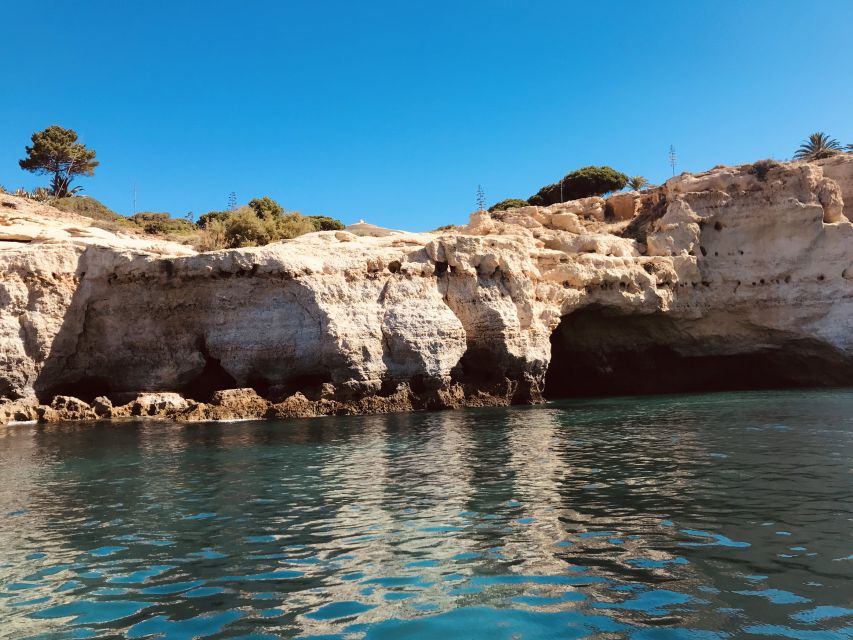 Portimão: Benagil Cave, Marinha Beach Speedboat Tour - The Marinha Beach swim stop