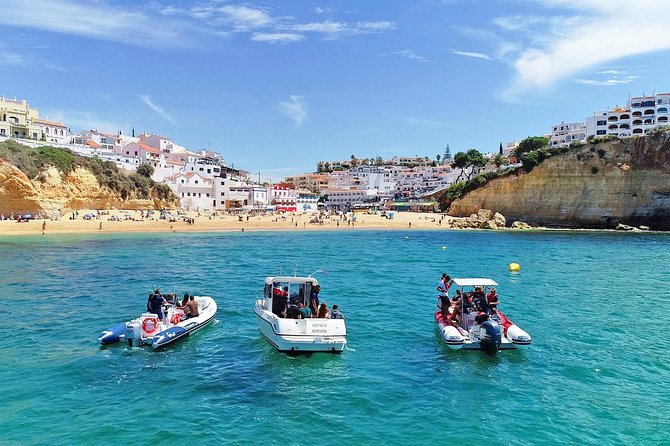 Portimão: Benagil Caves Speedboat Tour - The sea caves and Algarve cliffs