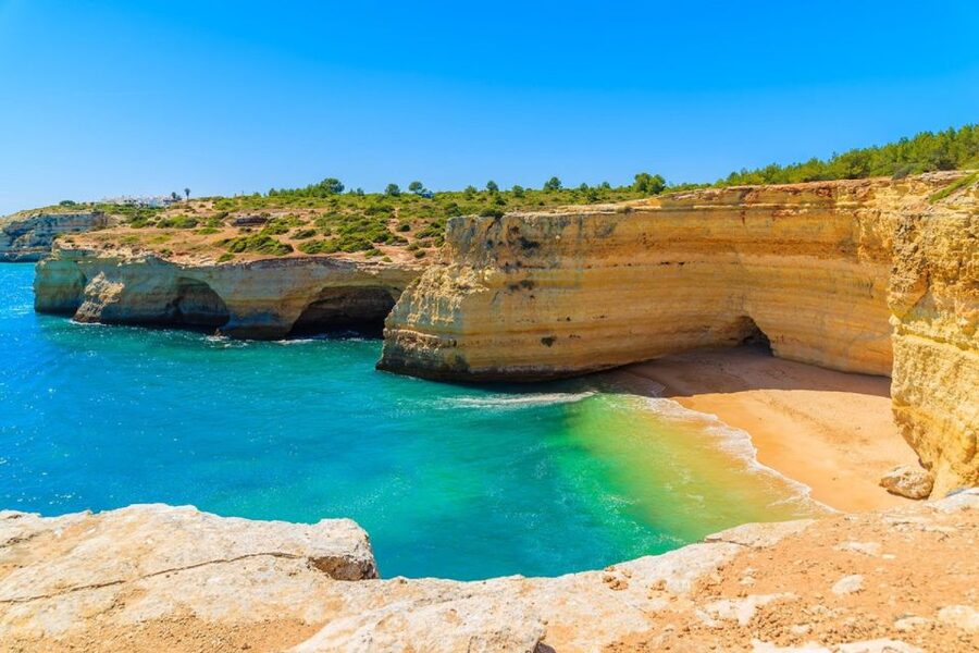 Portimão: Benagil Sea Caves Speedboat Adventure Tour - Portimão and Ferragudo from the water