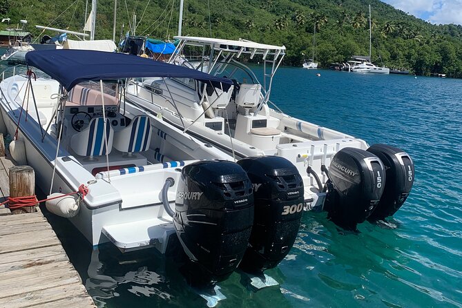 Private All Inclusive Speedboat to Soufriere with Lunch, Mud Bath & Waterfall - Reaching Soufriere by water