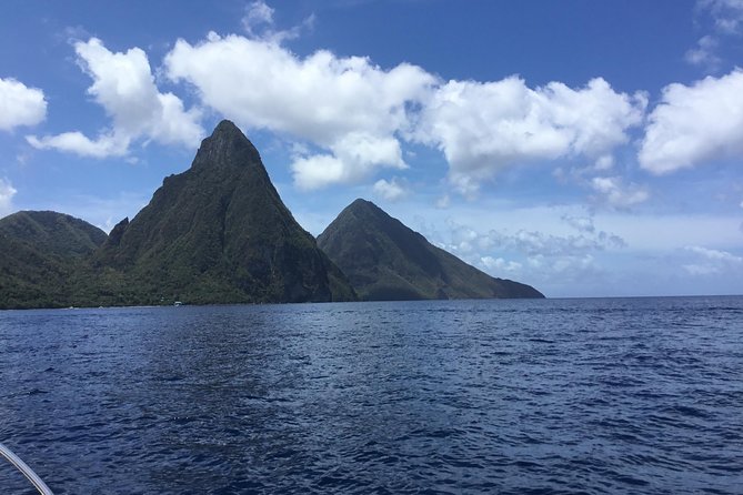 Private All Inclusive Speedboat to Soufriere with Lunch, Mud Bath & Waterfall - Marigot Bay and the return along the coast