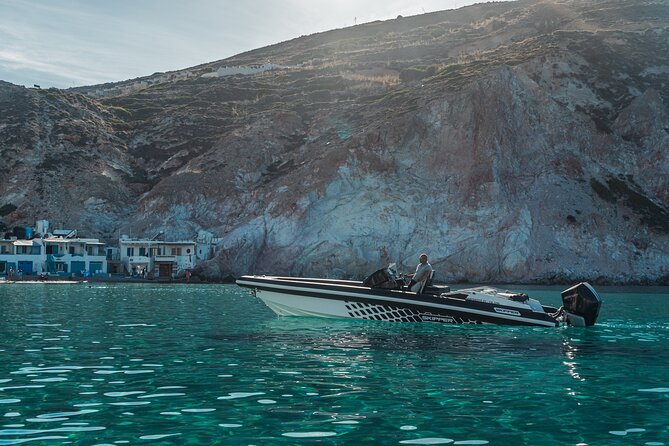 Private Cruise with Speedboat: Kleftiko- Sarakiniko- Sykia cave - Gerakas and its pale strip of sand