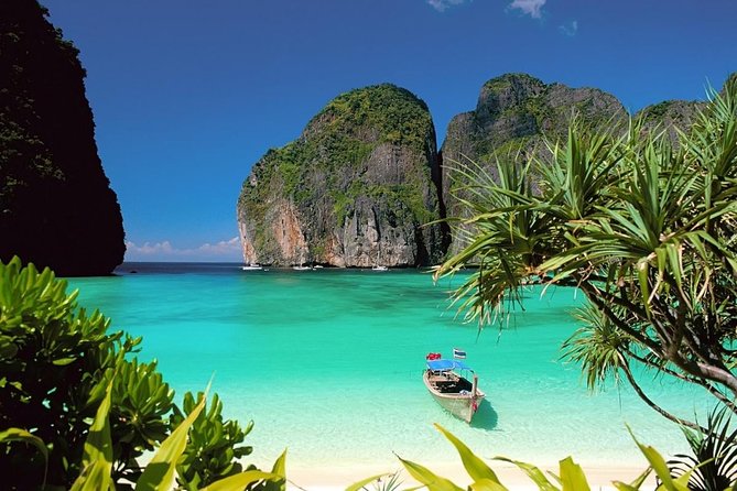 Private Phi Phi & 4 Islands Sunset Cruise by Speedboat - from Krabi - Monkey Beach is short, scenic, and not the main event