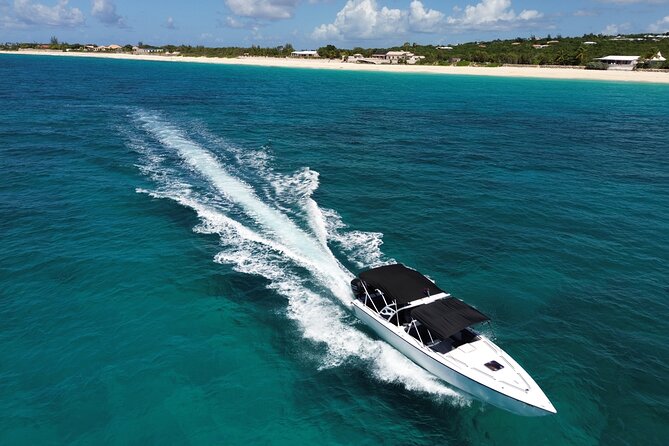 Private Speed Boat Charter in St Maarten & Nature Reserve - Leaving Cole Bay and cruising Simpson Bay