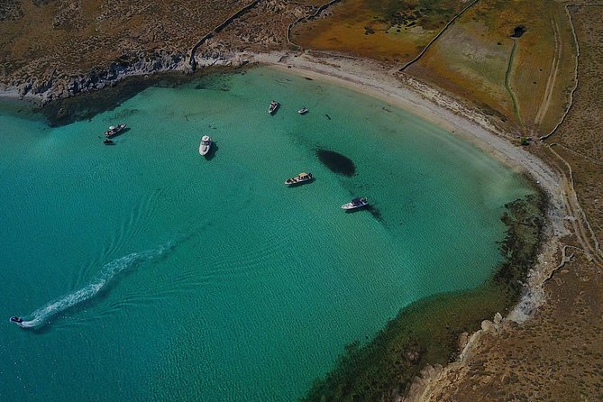 Private Speedboat Cruise from Delos to Rhenia and Mykonos - Rhenia and Skinos: the day’s main swimming stop
