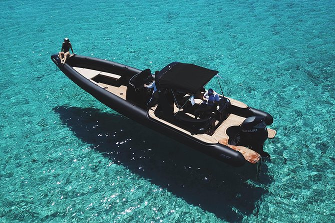 Private Speedboat Cruise from Delos to Rhenia and Mykonos - Elia and Kalo Livadi: a scenic final stretch