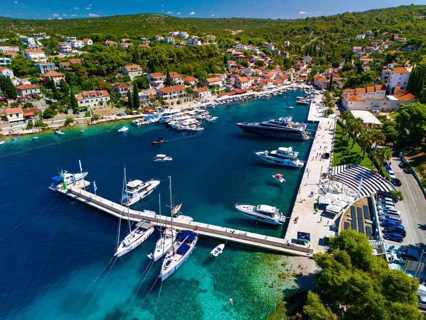 Private Speedboat Tour from Split – Blue Lagoon & Šolta - Šešula Bay is the natural lunch pause
