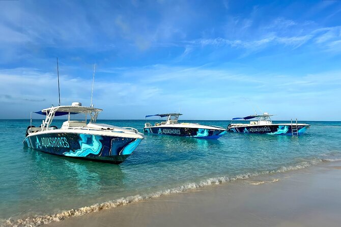 Private Tour 45ft Powerboat to Nearby Islands - The beach bar adds lunch and land-based fun