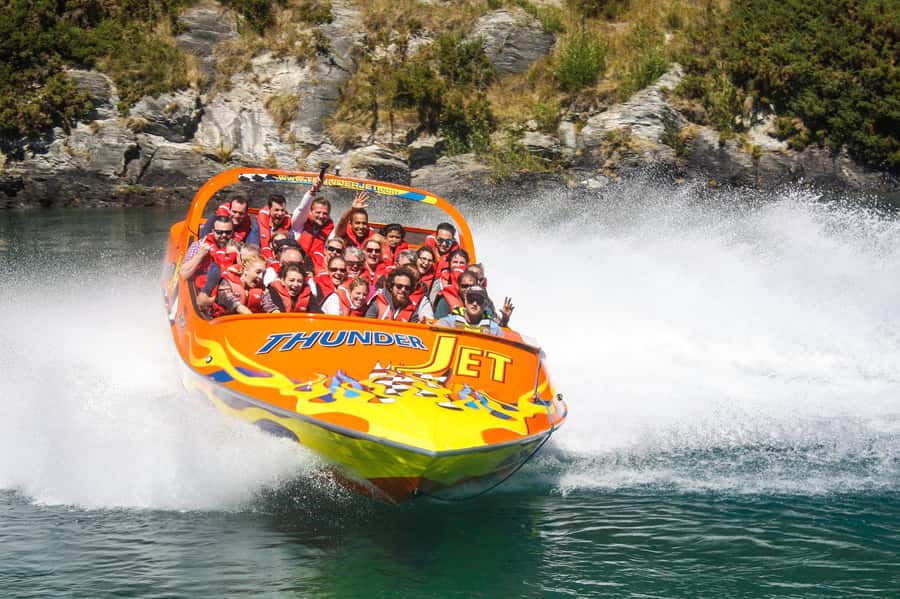 Queenstown: Jet Boat Adventure with Thunder Jet - Boarding near the center of town