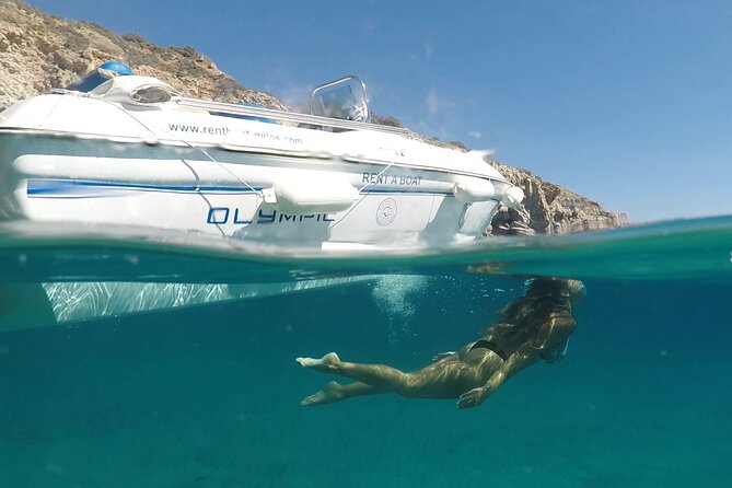 Rent a Bareboat RIB in Milos Island, Greece - Building a 10-hour route around Milos