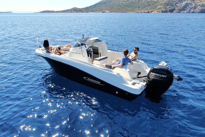 Rent a SpeedBoat in Santorini with License or Skippered - Nea Kameni, the volcanic heart of the route