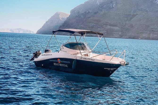 Rent a SpeedBoat in Santorini with License or Skippered - Thirassia, a quieter counterpoint to Santorini