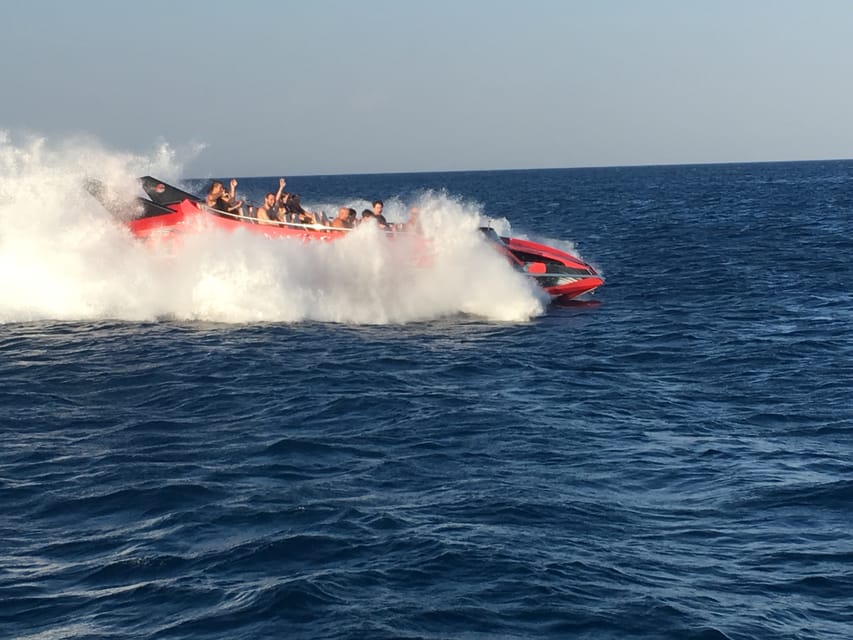 Rhodes: Beaches Trip by Jet Boat with Snorkeling and Drinks - Oasis Beach Kallithea: a quick photo pause