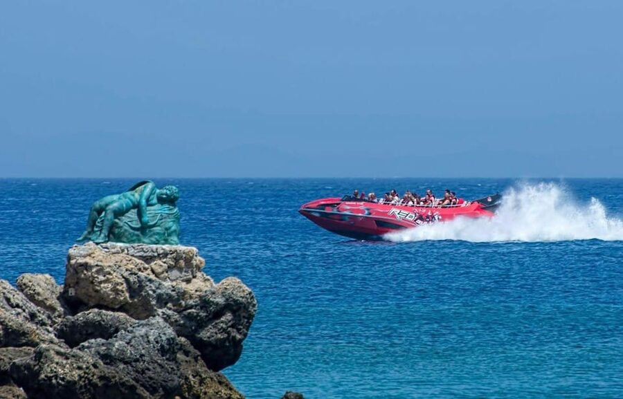 Rhodes: Beaches Trip by Jet Boat with Snorkeling and Drinks - What the $94 price gets you