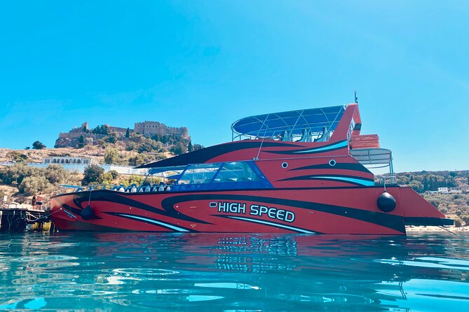 Rhodes High Speed Boat to Lindos - The one-hour ride along Rhodes’ east coast