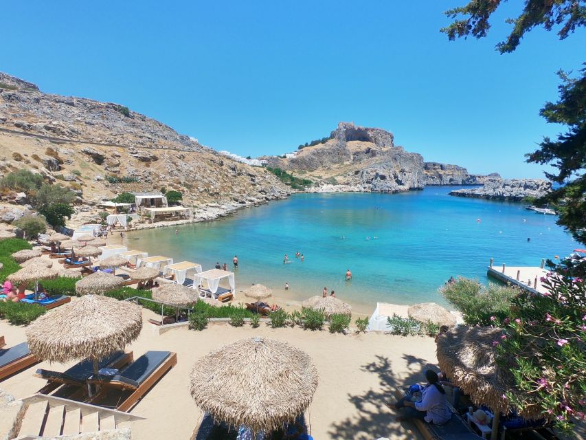 Rhodes: High Speed Boat Trip to Lindos - Arriving in Lindos Harbour