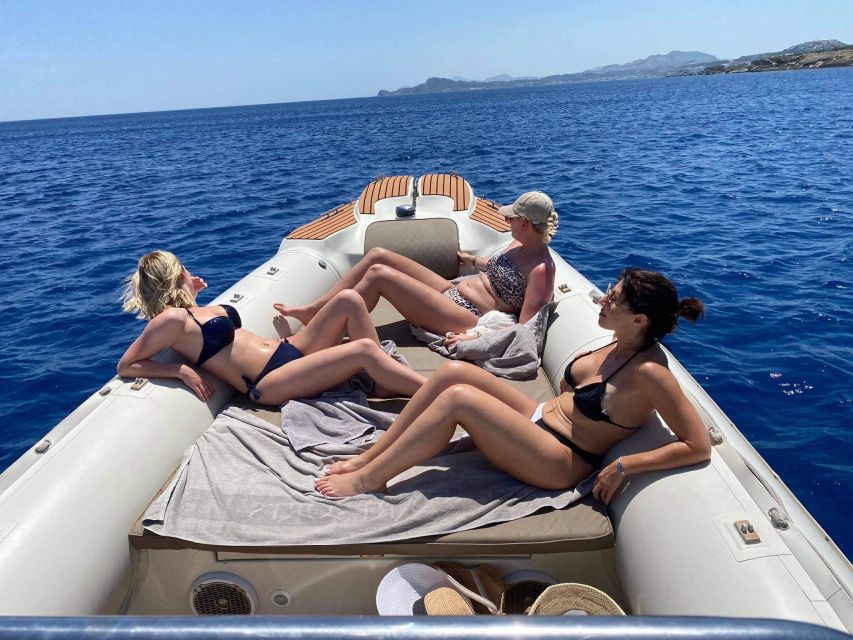 Rhodes: RIB Cruise with Drinks and 4 Swim Stops - Drinks, snacks, and onboard comfort