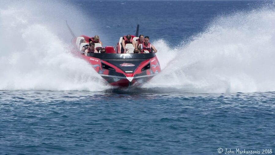 Rhodes Town: Adrenaline Jet Boat Adventure - Five minutes near Elli Beach