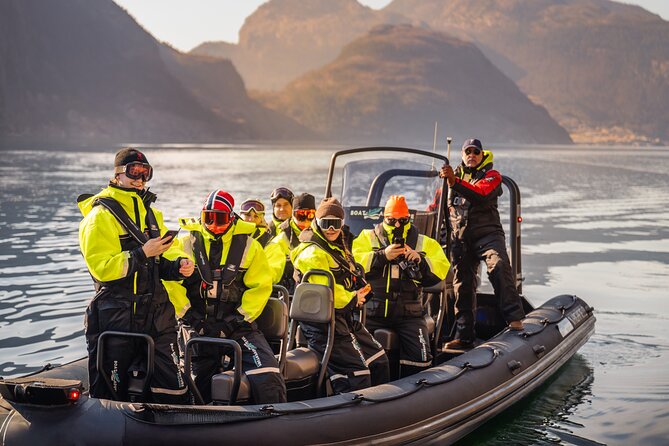 Rib adventure in the Lysefjord with boat house visit - Gear, weather, and comfort