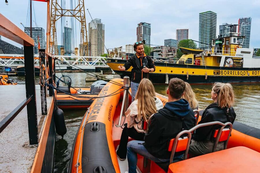 RIB Speedboat Sightseeing Cruise - Why Rotterdam makes sense from a speedboat